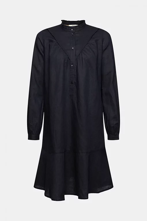 Esprit Linen Dress Black