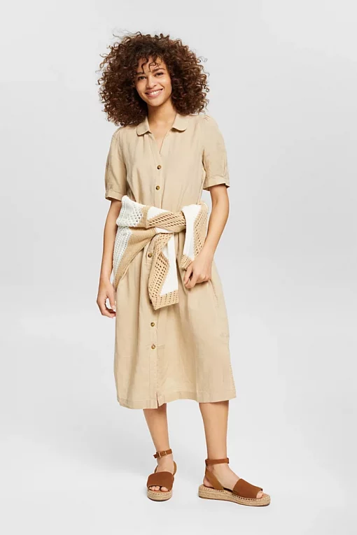 Esprit Shirt Dress Sand