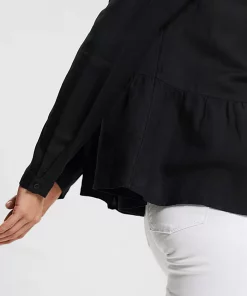 Esprit Peplum Blouse Black