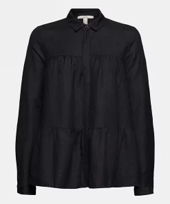 Esprit Peplum Blouse Black