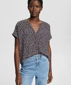 Esprit LENZING™ ECOVERO™ Blouse Navy