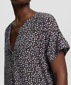 Esprit LENZING™ ECOVERO™ Blouse Navy
