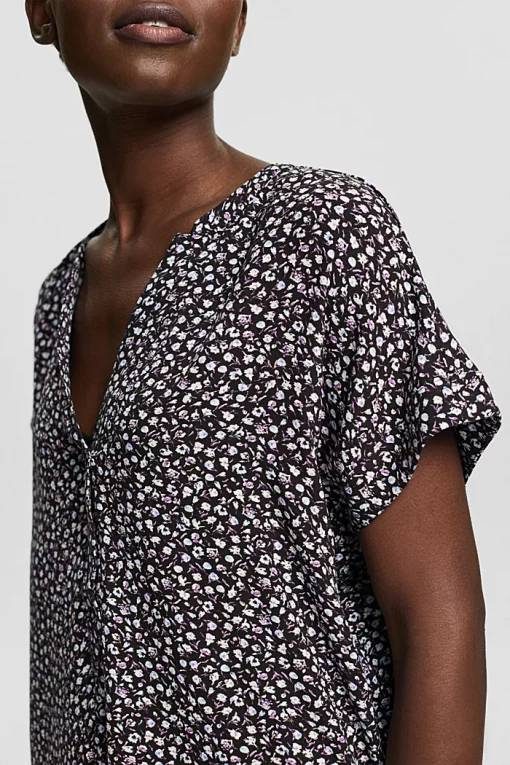 Esprit LENZING™ ECOVERO™ Blouse Navy