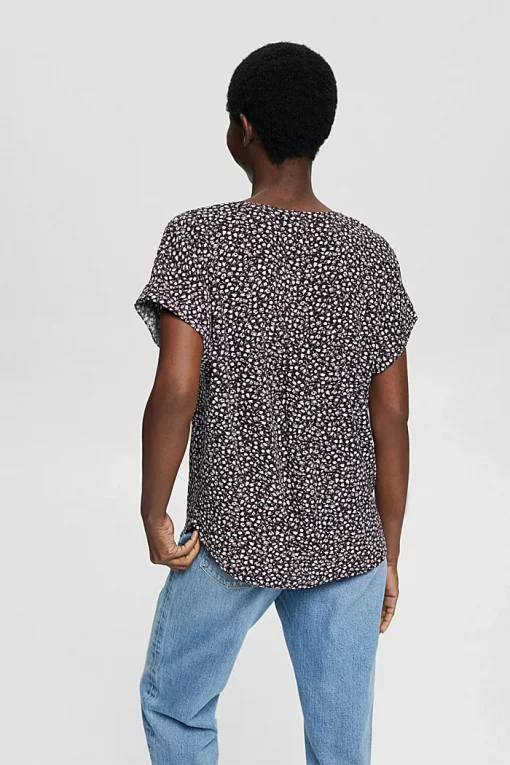Esprit LENZING™ ECOVERO™ Blouse Navy