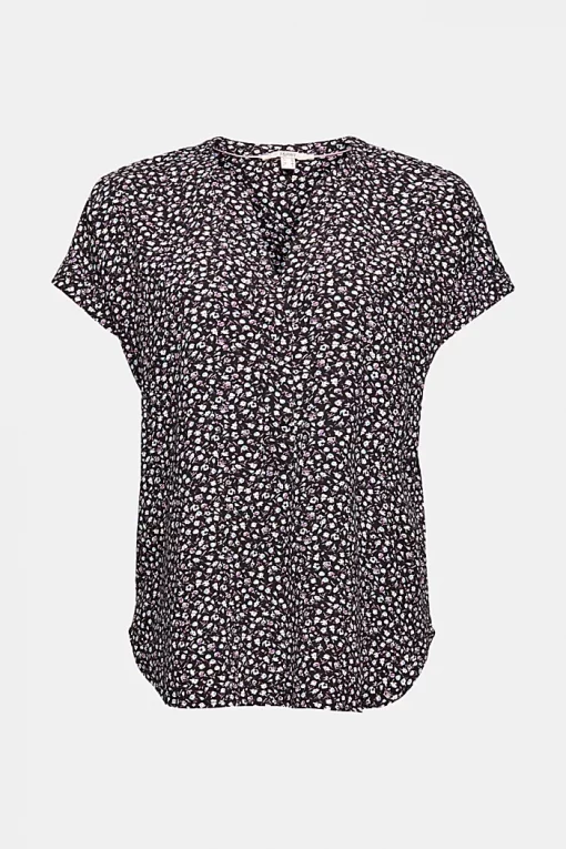 Esprit LENZING™ ECOVERO™ Blouse Navy