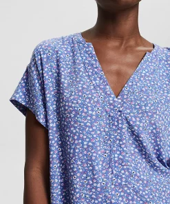 Esprit LENZING™ ECOVERO™ Blouse Light Blue Lavender
