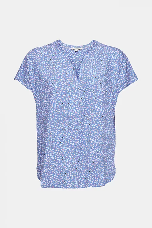 Esprit LENZING™ ECOVERO™ Blouse Light Blue Lavender