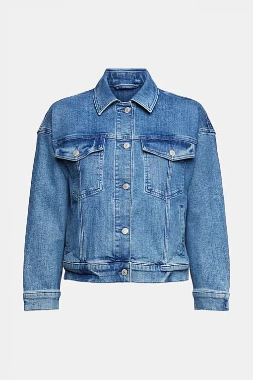 Esprit Denim Jacket Blue Medium Washed