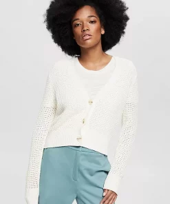 Esprit Boucle Cardigan Offwhite