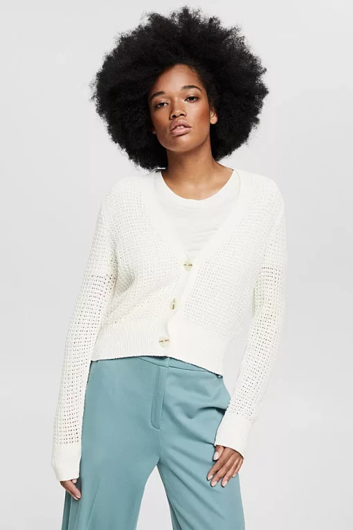 Esprit Boucle Cardigan Offwhite