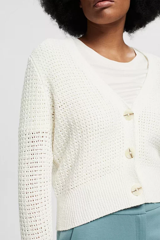 Esprit Boucle Cardigan Offwhite
