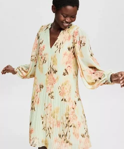 Esprit Chiffon Dress Pastel Green