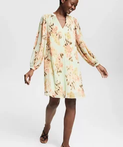 Esprit Chiffon Dress Pastel Green