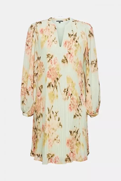 Esprit Chiffon Dress Pastel Green