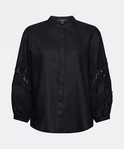 Esprit Linen Blouse Black