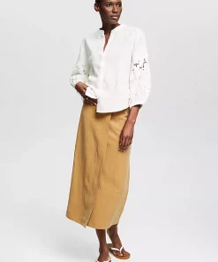 Esprit Linen Blouse Offwhite