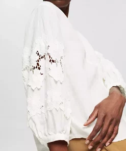 Esprit Linen Blouse Offwhite