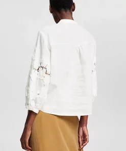 Esprit Linen Blouse Offwhite