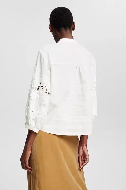 Esprit Linen Blouse Offwhite