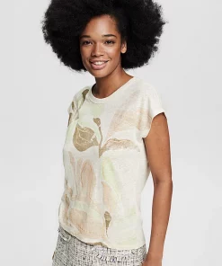 Esprit Linen T-Shirt Light Beige
