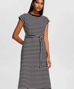 Esprit Jersey Dress Balck/White
