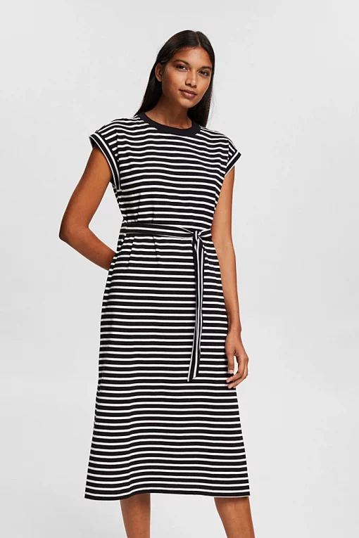 Esprit Jersey Dress Black/White