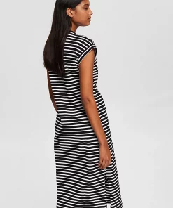 Esprit Jersey Dress Balck/White
