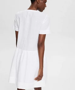 Esprit Linen Dress White