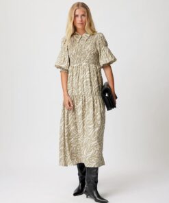 Gestuz Andagz Long Dress Overland Trek Tiger