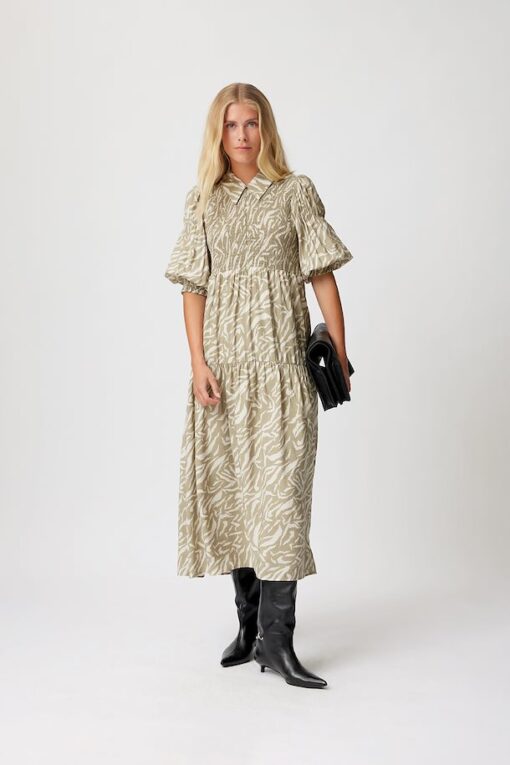 Gestuz Andagz Long Dress Overland Trek Tiger