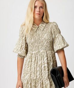 Gestuz Andagz Long Dress Overland Trek Tiger