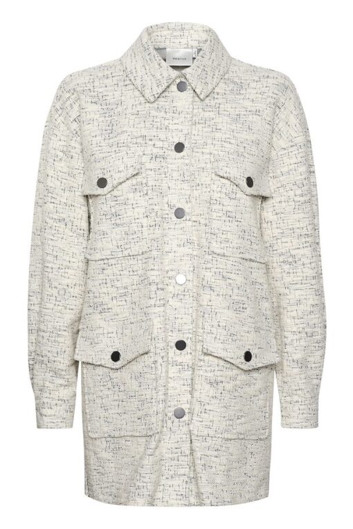 Gestuz Saliagz Overshirt Salt/Pepper