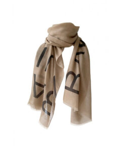 Balmuir Hazel Printed Logo Scarf Beige