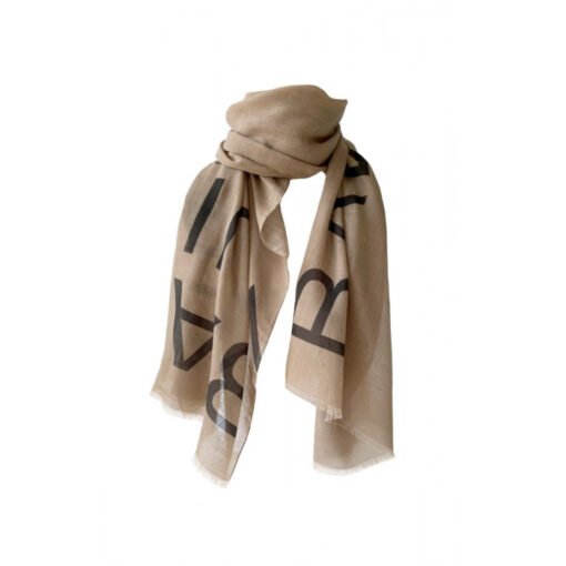 Balmuir Hazel Printed Logo Scarf Beige
