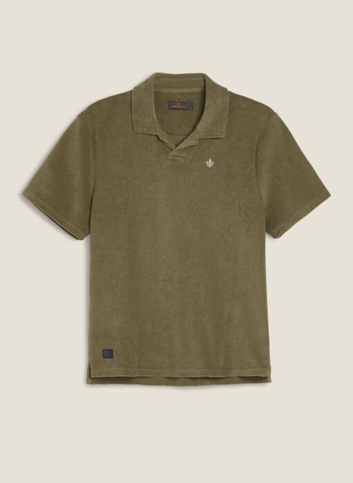 Morris Stockholm Delon Terry Jersey Shirt Olive