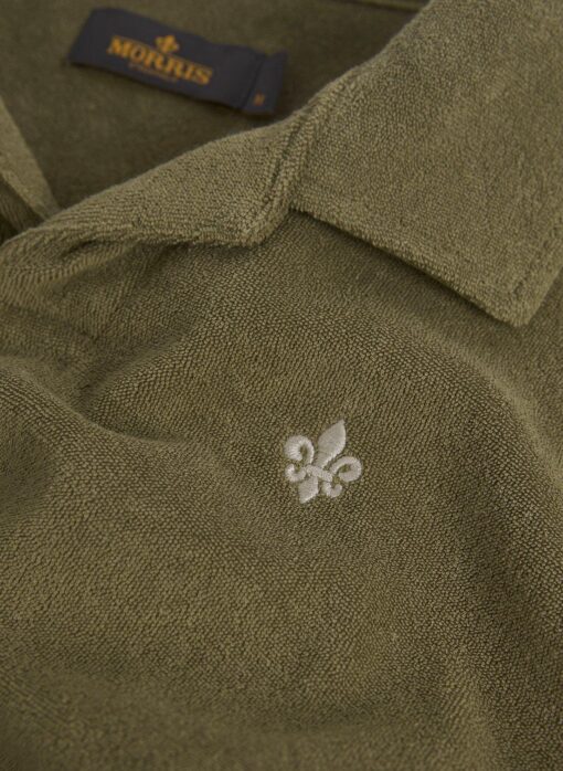 Morris Stockholm Delon Terry Jersey Shirt Olive