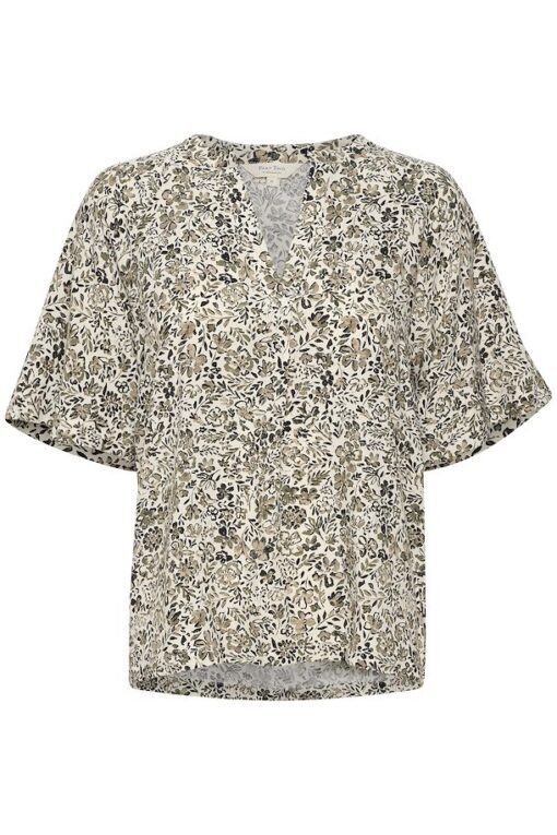 Part Two Petina Blouse Vetiver Painted Flower