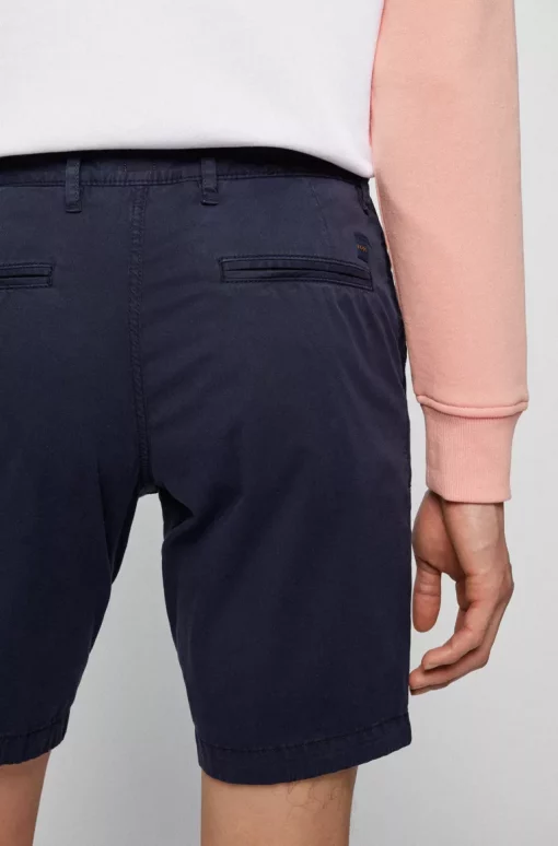 Boss Schino Slim Fit Shorts Dark Blue
