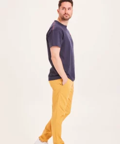 Knowledge Cotton Apparel Joe Slim Chino Pants Honey Gold