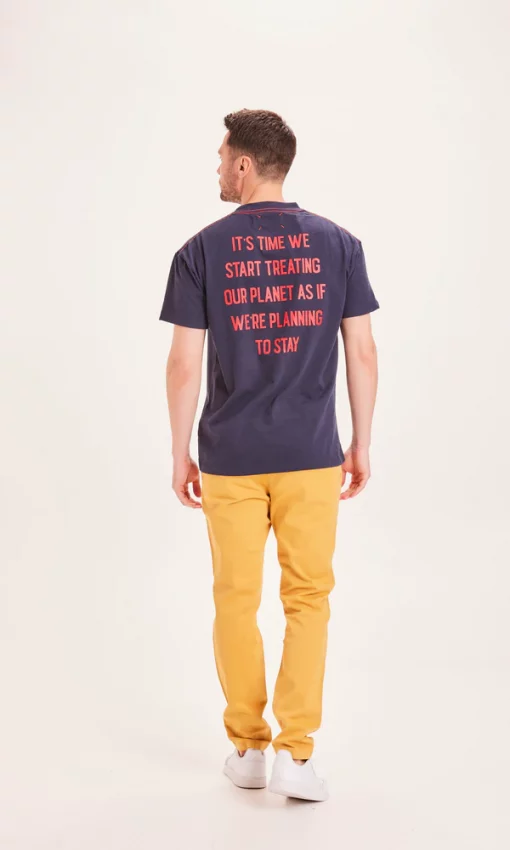 Knowledge Cotton Apparel Joe Slim Chino Pants Honey Gold