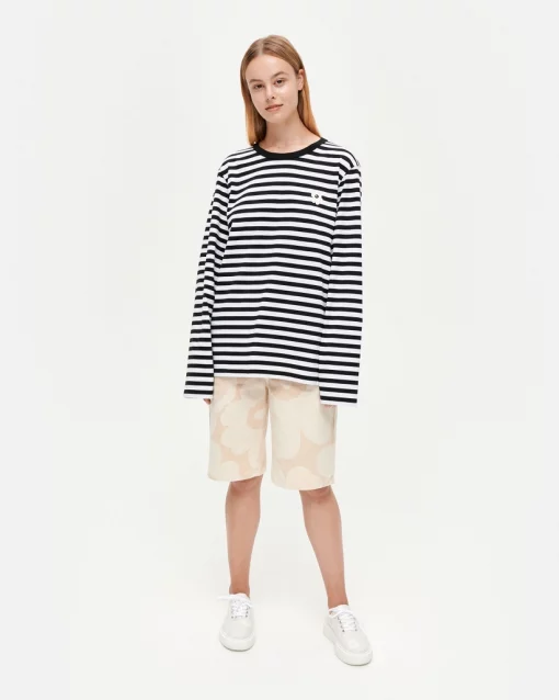 Marimekko Ruoti Tasaraita Unikko Ls Unisex