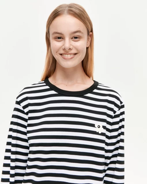 Marimekko Ruoti Tasaraita Unikko Ls Unisex