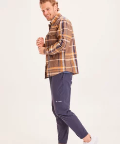 Knowledge Cotton Apparel Pine Check Overshirt Total Eclipse