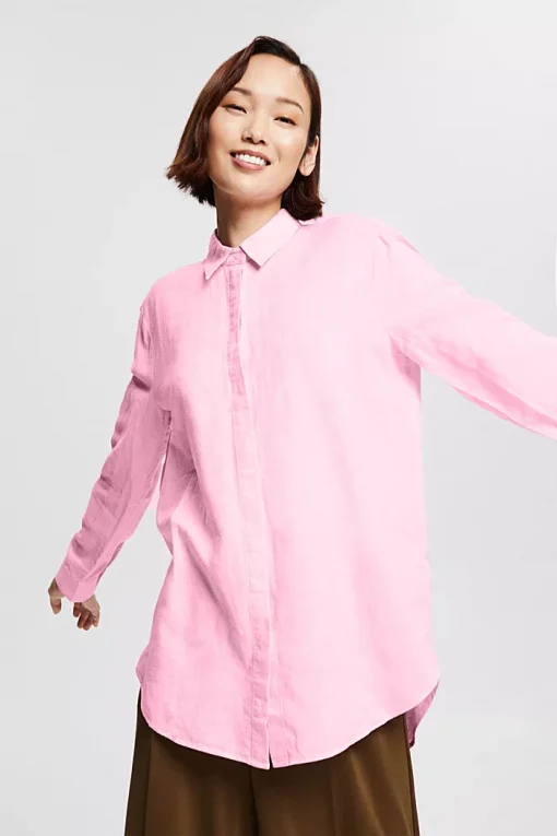Esprit Linen Blouse Pink