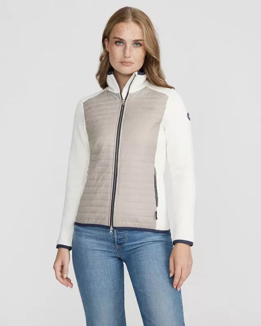 Holebrook Mimmi Fullzip Windproof Off White/Khaki