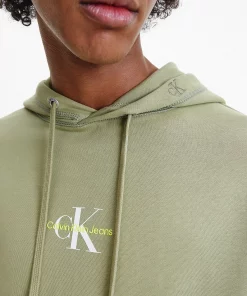Calvin Klein Monogram Hoodie Faded Olive