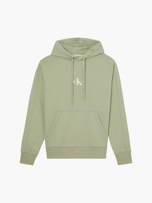 Calvin Klein Monogram Hoodie Faded Olive