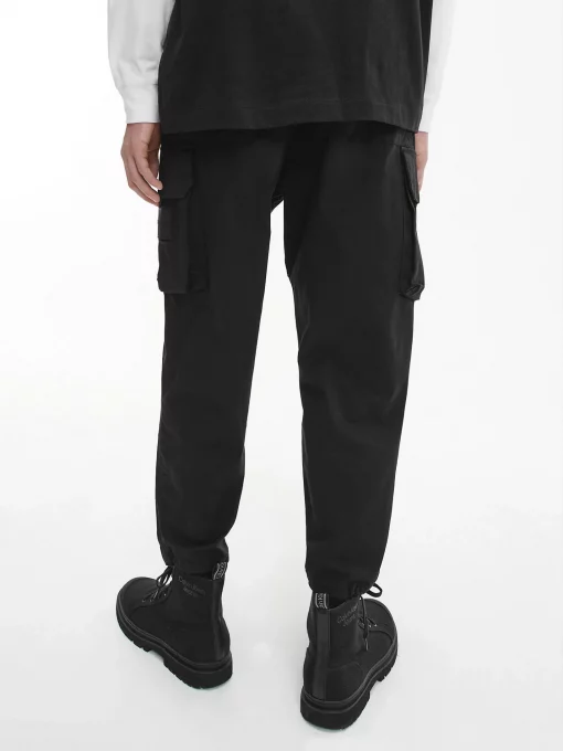 Calvin Klein Cotton Twill Cargo Pants Black