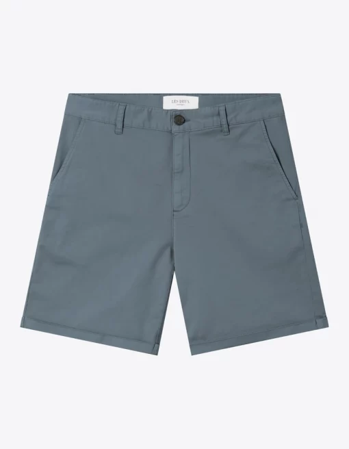 Les Deux Pascal Light Chino Shorts Turbulence Blue