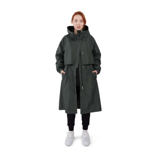 Makia Isla Coat Dark Green